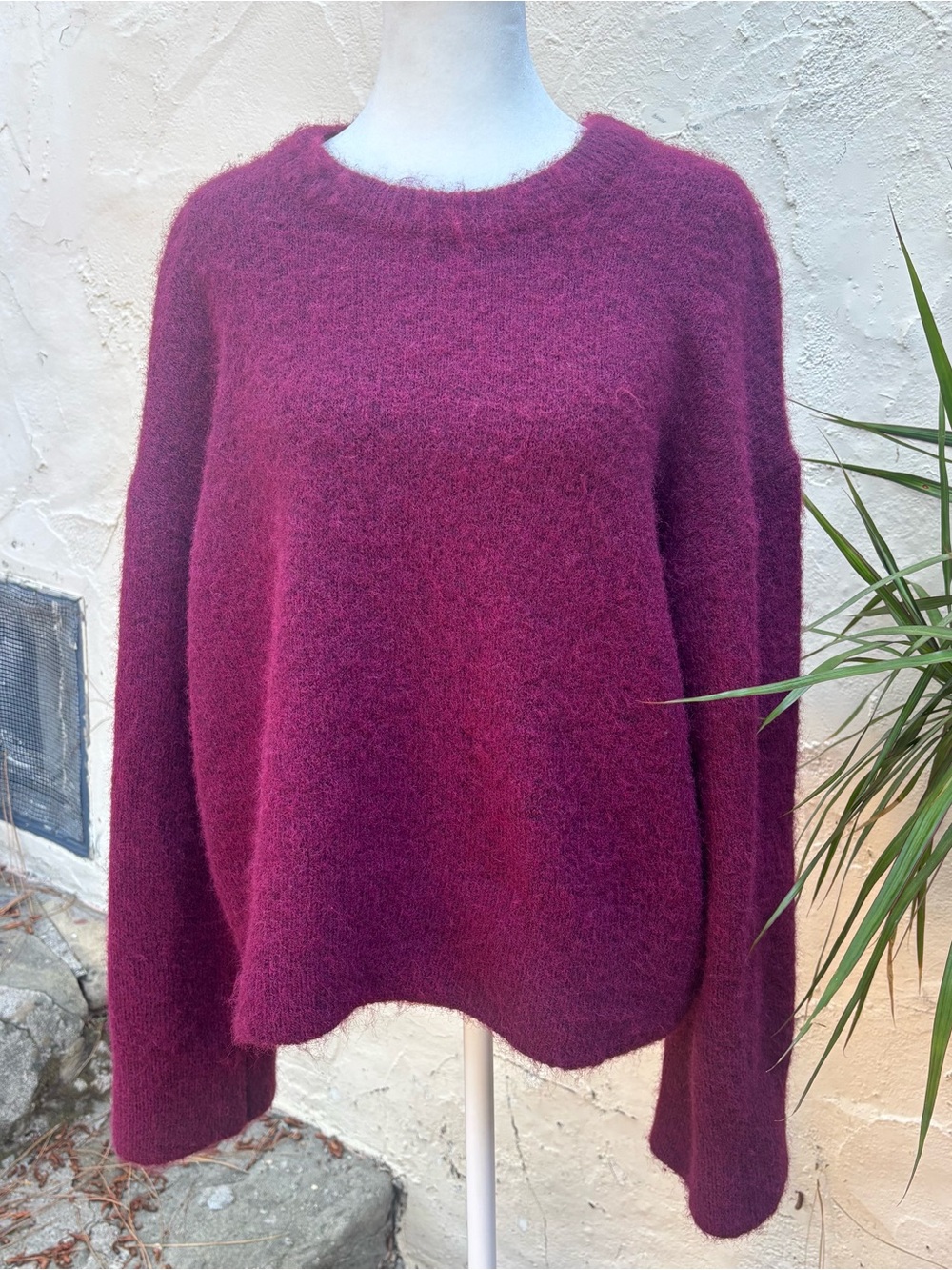 Calvin Klein Crewneck Sweater in Berry Glaze NWOT